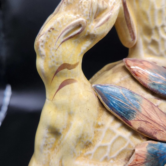 19th Century English Majolica Polychrome Moon Flask Pottery Vase READ - Picture 6 of 15